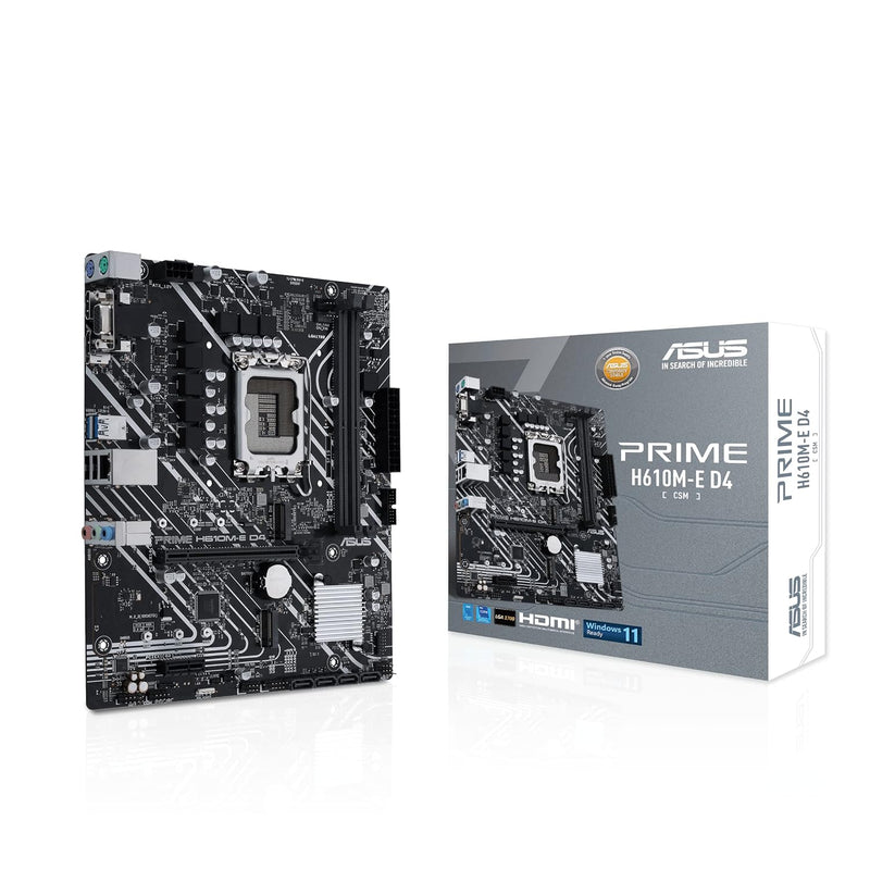 ASUS Prime H610M-E D4-CSM LGA 1700(Intel® 12th&13th Gen) mATX Commercial Moth