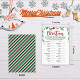30 Pack Finish The Phrase Christmas Party Game Cards - Green Leaf Minimalist Design Fun Xmas Games Activity For Office Groups,Xmas Events Christmas Party Decorations (5" X 7") - A04