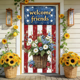 Welcome Friends Door Banner - 3.5 x 7 Feet