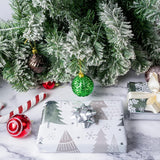 Christmas Wrapping Paper Mini Roll, Silver Metallic Foil Paper - Tree/Snowflake/Plaid Design For Gift Wrap, Arts Crafts - 17 X 120 Inches - 3 Rolls (42.5 Sq.Ft.Ttl.)