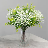 Artificial Baby Breath Flowers Bulk, 20 Stems Faux Gypsophila For Wedding Bouquets, Bridal Decor, Home Decor – Realistic Long-Lasting Fake Flowers, Bendable Stems, 2.8Oz, 11.5 Inch White