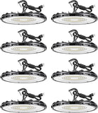 8 Pack 200W UFO LED High Bay Lights 26000LM 5000K Commercial Warehouse Shop Lights