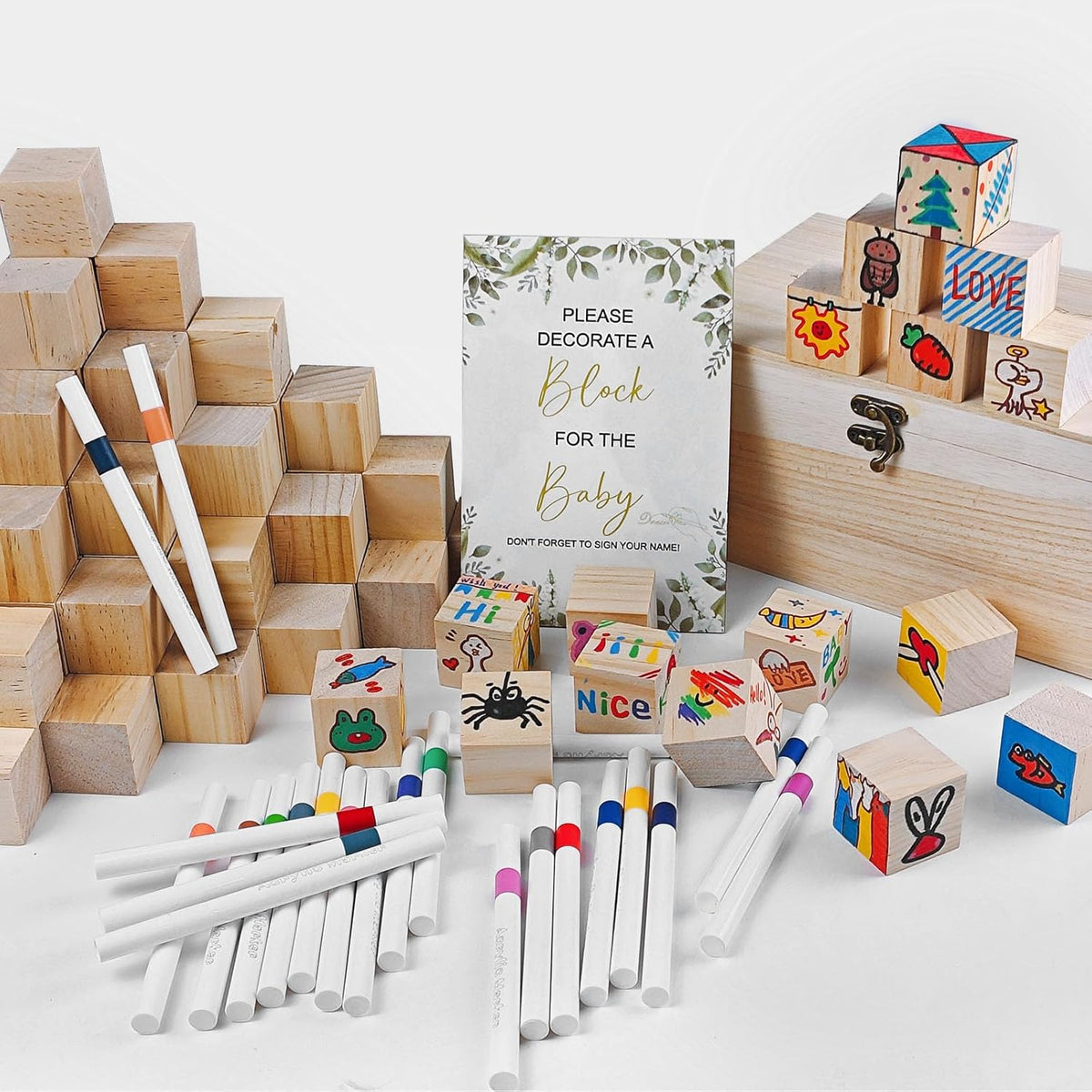 78 Pcs Funny Baby Shower Games Sign Kit, Funniest Baby Shower Games Ever, Unique Baby Shower Ideas Activities For Guests, Suitable For Boy And Girls
