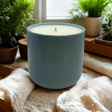 Eucalyptus & Spearmint Scented Candle – Blue Jar With Lid | Aromatherapy Candle For Stress Relief, Relaxation, Spa & Gift | Clean Fresh Long-Lasting Fragrance