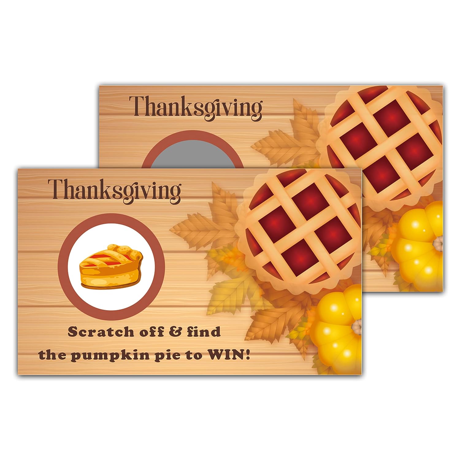 Thanksgiving Scratch Off Games, Thanksgiving Scratch Off Game Cards For Bridal Shower, Fall Festival Raffle Lottery Tickets Card, Set Of 50 (B04)