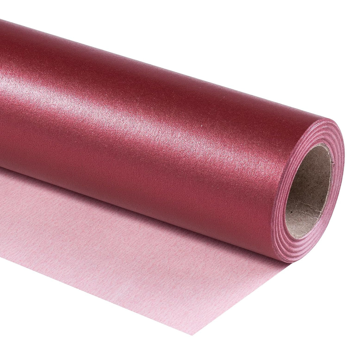 Burgundy Matte Wrapping Paper, Mini Roll, Wine Red Solid Color Pearly-Luster Paper Perfect For Christmas, Wedding, Birthday, Valentine'S Day, Baby Shower, Anniversary, 17 Inches X 32.8 Feet