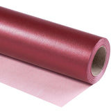 Burgundy Matte Wrapping Paper, Mini Roll, Wine Red Solid Color Pearly-Luster Paper Perfect For Christmas, Wedding, Birthday, Valentine'S Day, Baby Shower, Anniversary, 17 Inches X 32.8 Feet
