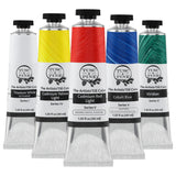 Artist Oil Paint - 40 Ml Set Of 5 - Classic Colors - Non-Yellowing, Rich & Creamy Consistency, Maximum Pigment Load, Small Batch Milled Oil Paints Developed For Professional Artists