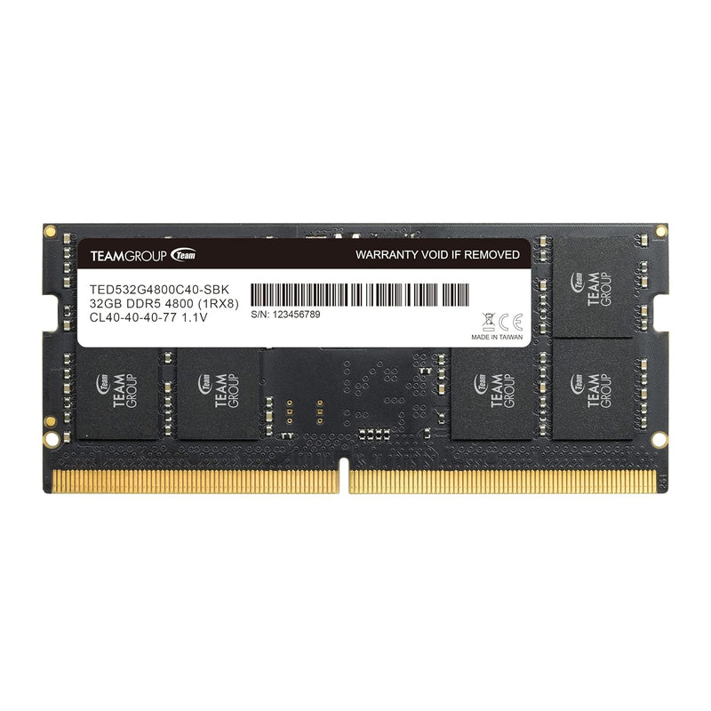 Elite Sodimm Ddr5 32Gb 4800Mhz (Pc5-38400) Cl40 Non-Ecc Unbuffered 1.1V 262 Pi