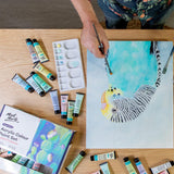 Acrylic Colour Pastel Paint Set Signature 48Pc X 36Ml (1.2 Us Fl.Oz), Creamy Pastel Acrylic Paint Set, Good Coverage, Semi-Matte Finish, Ideal For Most Art And Craft Surfaces.