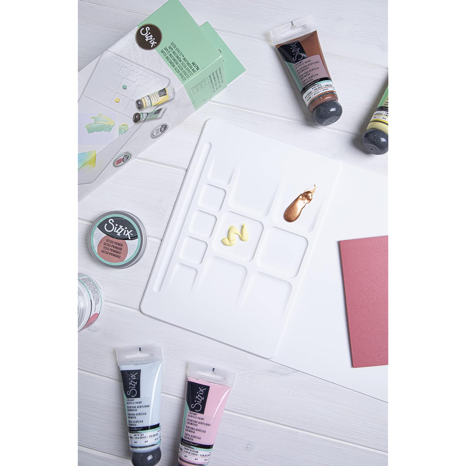 Sizzix Effectz Creamy Matte Acrylic Paint Cherry Blossom 60ml, 664539
