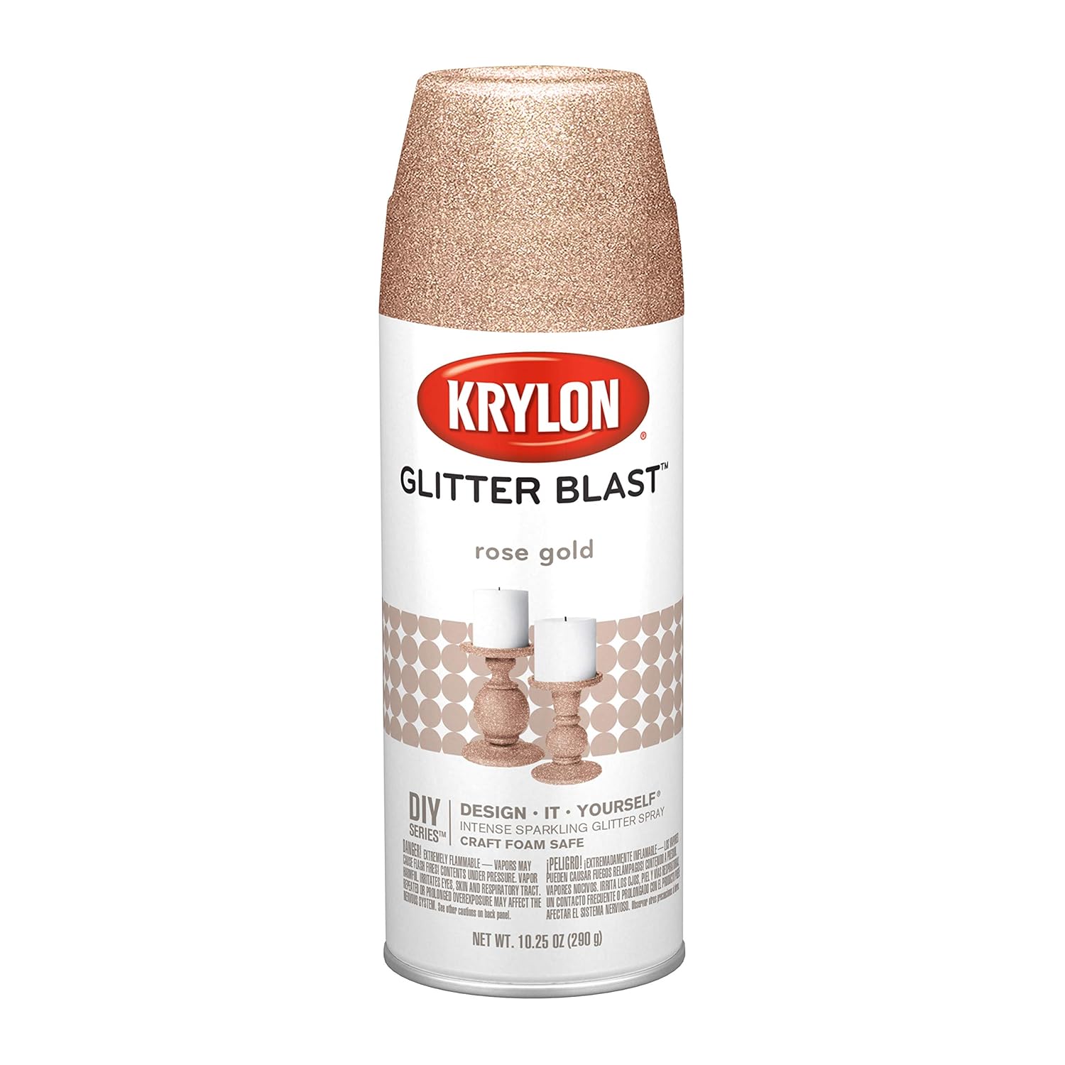 Krylon K03558000 Glitter Blast, Rose Gold, 10.75 oz.