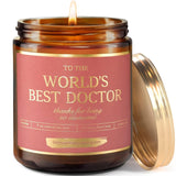 Doctor Gifts For Women - Lavender Vanilla Soy Wax Candle | Doctor Appreciation Gifts For Women For Christmas, Retirement | Thank You Present From Patients - Gift Idea For Surgeons, Obgyn, Radiologist