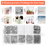 Resin Molds For Jewelry, 678Pcs Earring Making Kit With 28Pcs Epoxy Molds And 650Pcs Earring Hooks, Jump Rings For Pendants, Resin Crafts, Diy Earring