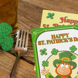 St.Patrick'S Day Cards With Envelopes 24 Pack Glitter Shamrock Cards Blank Inside Party Supply Green Cards