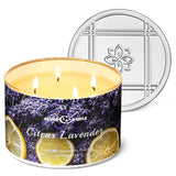 4Ever Scented Candles | 4-Wick 18Oz Soy Wax Candle | Up To 50Hrs Clean Burn | Aromatherapy Candles For Home Scented | Gifts For Women & Mom, Citrus Lavender