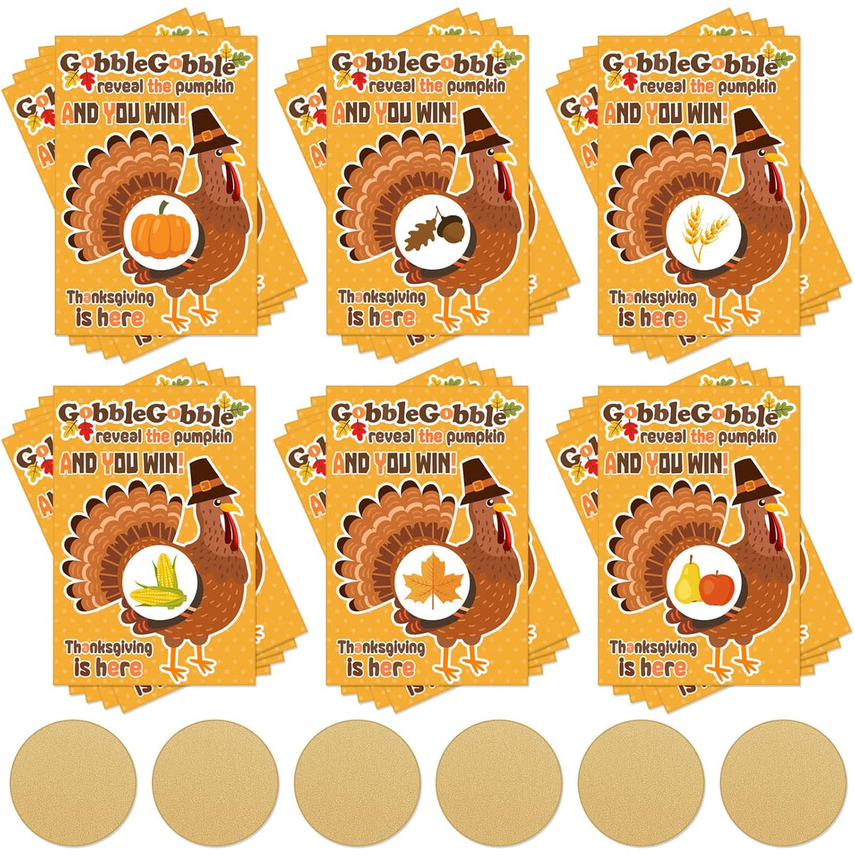 60 Set Happy Thanksgiving Scratch Off Game Cards Thanksgiving Turkey Fall Festival Party Game Activities For Adults 10 Winners 50 Loser Card Designs For Family Group Fun Dinner Activities