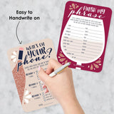 Big Dot of Happiness But First, Wine - 2-in-1 Wine Tasting Party Cards - Activity Duo Games - Set of 20