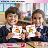 Taco Valentines Day Cards Gifts For Kids School, 24 Pack Taco Valentine Classroom Exchange Cards For Boys Girls