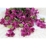 2Pcs Rose Red Artificial Silk Hibiscus Flower Hanging Decorations, Uv Resistant Outdoor Faux Hibiscus Flowers For Home Outdoor Artificial Flower Decorations
