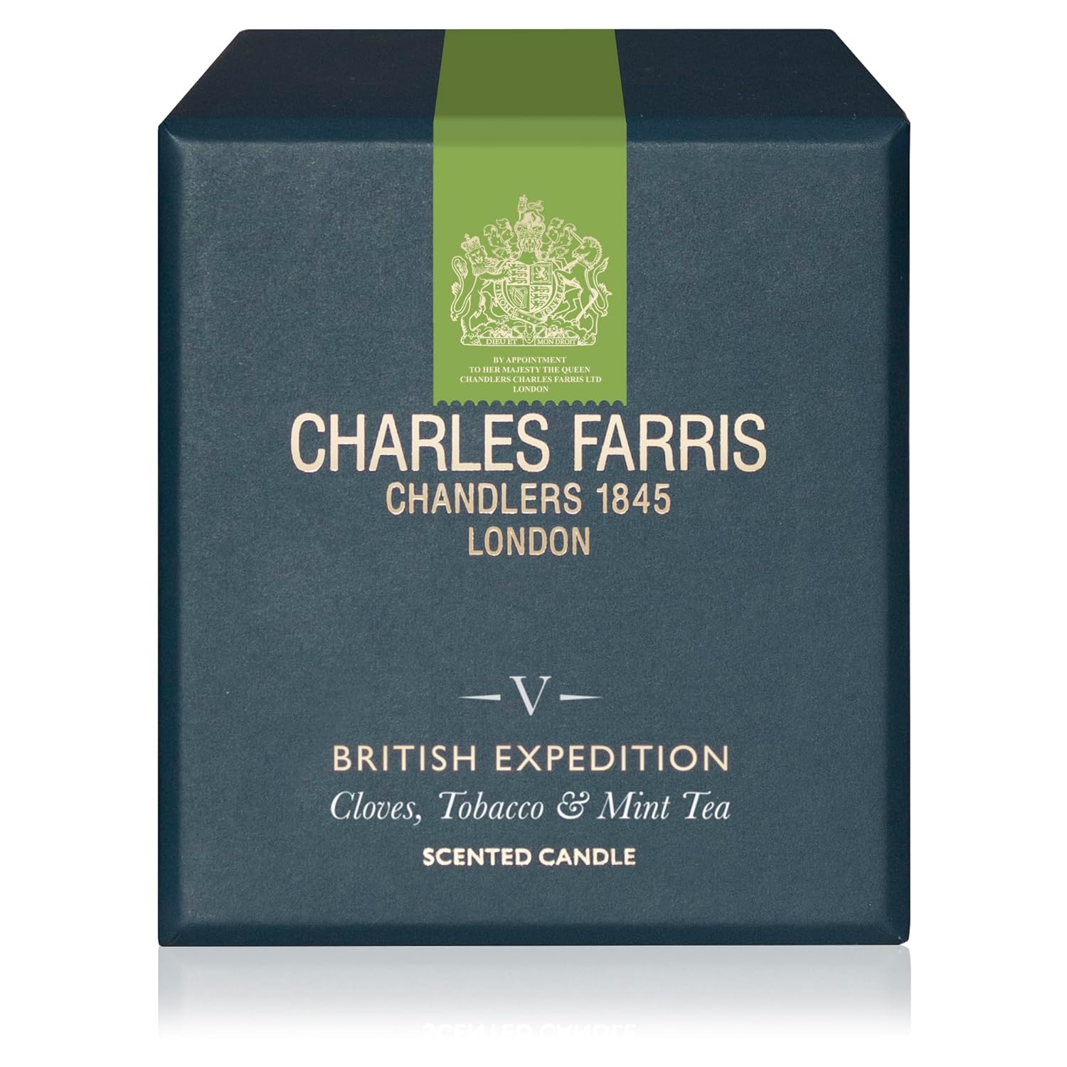 Luxury Scented Candle – 1 Wick, Hand-Poured, Long Lasting, Clean Burning, 210G / 7.5Oz, Burns For Up To 50 Hours, Made In England – Cloves, Tobacco & Mint Tea – British Expedition