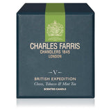 Luxury Scented Candle – 1 Wick, Hand-Poured, Long Lasting, Clean Burning, 210G / 7.5Oz, Burns For Up To 50 Hours, Made In England – Cloves, Tobacco & Mint Tea – British Expedition
