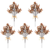 10 Pcs Babys Breath Artificial Flowers Bulk Real Touch Flowers Fake Flowers Silk Flowers For Home Decor Indoor Floral Arrangement Table Centerpieces Festival Party Decor (Beige Brown)