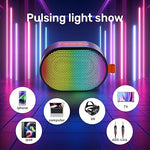 Portable Bluetooth Speaker, 5W, RGB Lights, Dual Pairing, TWS, Compact Size