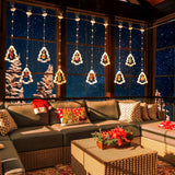 Christmas Lights, 10 Tree Lights 120 Led Christmas Decorations Indoor, Battery Operated Christmas Window Lights 9.84 Ft