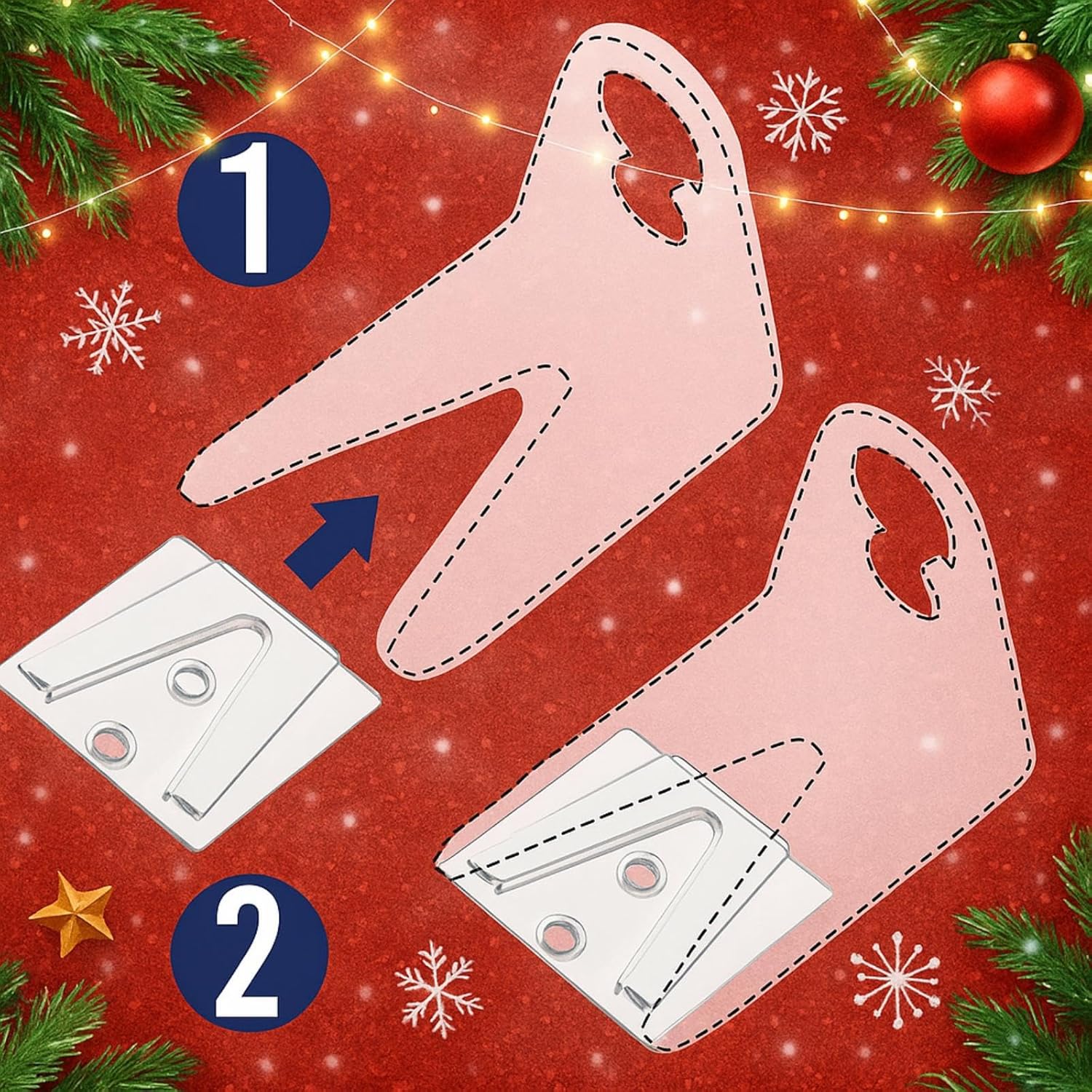 200 Pieces Christmas Light Clips Set For C7 C9 Lights,100 Shingle Tab Clips And 100 Xmas Plasic Light Clips Reusable Gutter Clips Lighting Accessories For Roof Outdoor Holiday