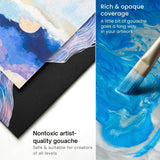 Gouache Paint, Set Of 24, 12Ml/0.4 Us Fl Oz Gouache Paint Tubes, Gouache Set For Adults And Students