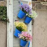 8 Bundles Artificial Flowers Fake Daffodils Flowers Uv Resistant No Fade Faux Greenery Faux Plastic Lotus For Wedding Garden Hanging Planter Indoor Porch Patio Office Home Decoration(Pink)