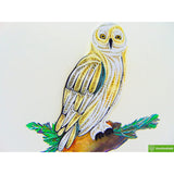 Snowy Owl, Quilling Card 3D,Unique Dedicated Handmade, Design Greeting Card For Birthday, Valentine'S Day, Mothers Day, Spring, Fathers Day, Graduation, Wedding, Anniversary, All Occasion,6"X6"