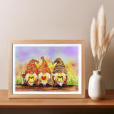 Mother'S Day Card, Sunflower Gnomes Card, Mom Birthday Card, 3D Colorful Greeting Card, Artful Quilled Quilling Card For Birthday, Thank You, Mothers Day (Mom Sunflower Gnomes)