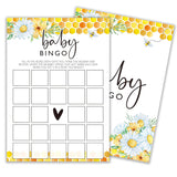 Honey Bee Gender Neutral Games, Summer Daisy Bumble Bee Bingo Game For Party Supplies & Favor, 5X7 In & Set Of 25-A03