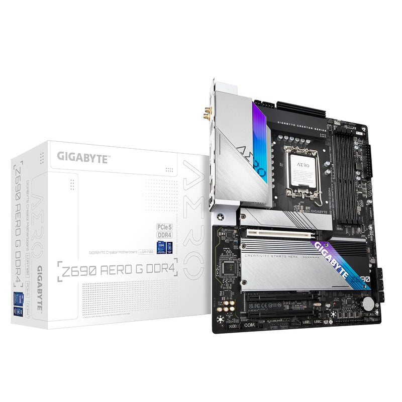 GIGABYTE Z690 AERO G DDR4 (LGA 1700/ Intel Z690/ ATX/ DDR4/ Quad M.2/ PCIe 5.0