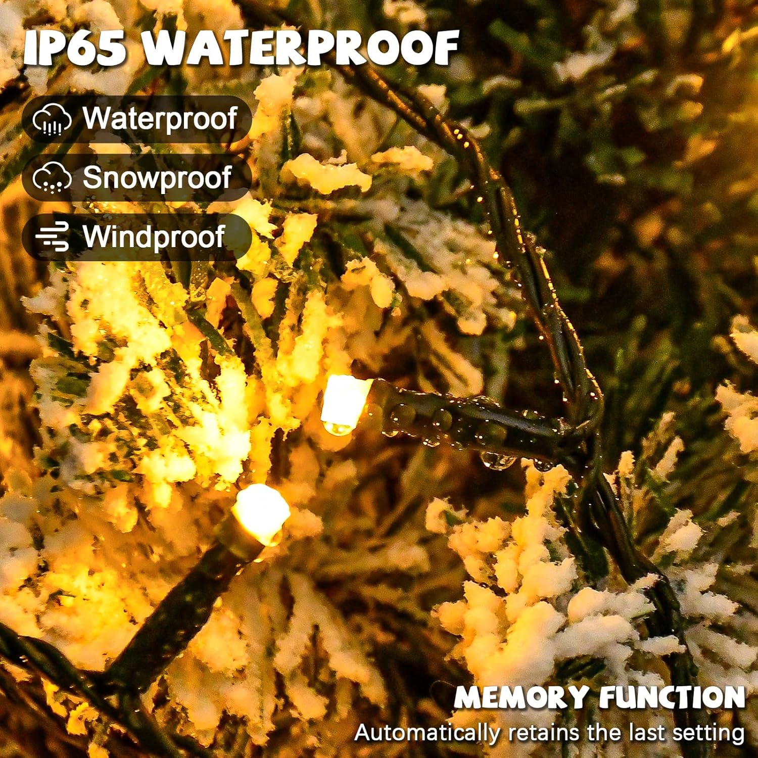 Christmas Tree Lights Indoor 400 Led Christmas Lights For Tree Twinkle Timer 8 Modes Waterproof 6.6Ft X 16 Lines For Chr