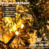 Christmas Tree Lights Indoor 400 Led Christmas Lights For Tree Twinkle Timer 8 Modes Waterproof 6.6Ft X 16 Lines For Chr