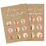 Kraft Paper Baby Shower Game, 30 Minimalism Boobs Or Baby Butt Game Cards With 1 Answer Card, For Baby Boy Or Girl, Gender Reveal, Baby Shower Game Activity, Party Favors And Decorations-19