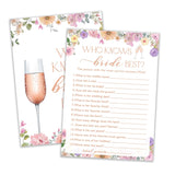 Wildflowers Wedding Games, 25 Guest Party Pack, 5X7 Inches, Adults, Female, Manual Operation