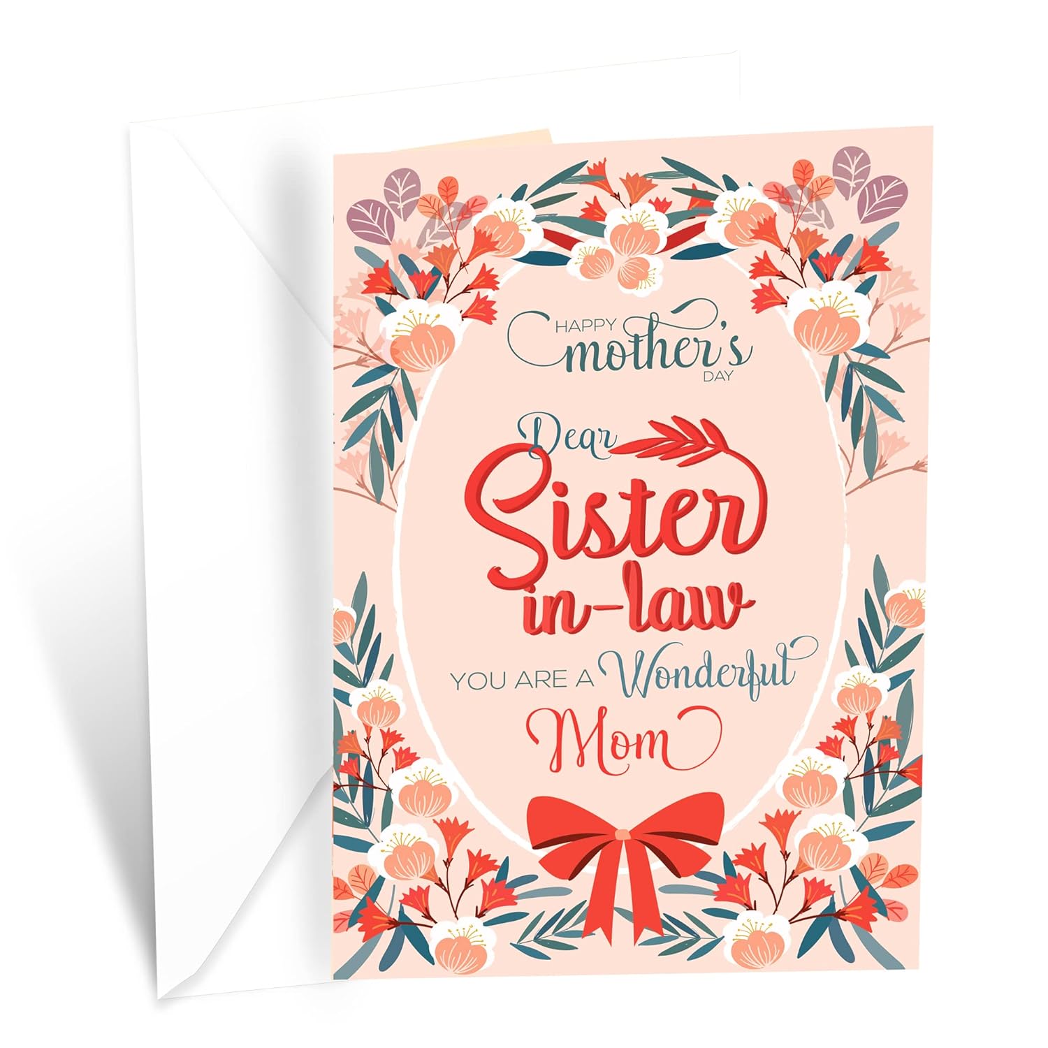 Sister In Law Mother'S Day Card, Made In America, Eco-Friendly, Thick Card Stock With Premium Envelope 5In X 7.75In, Packaged In Protective Mailer