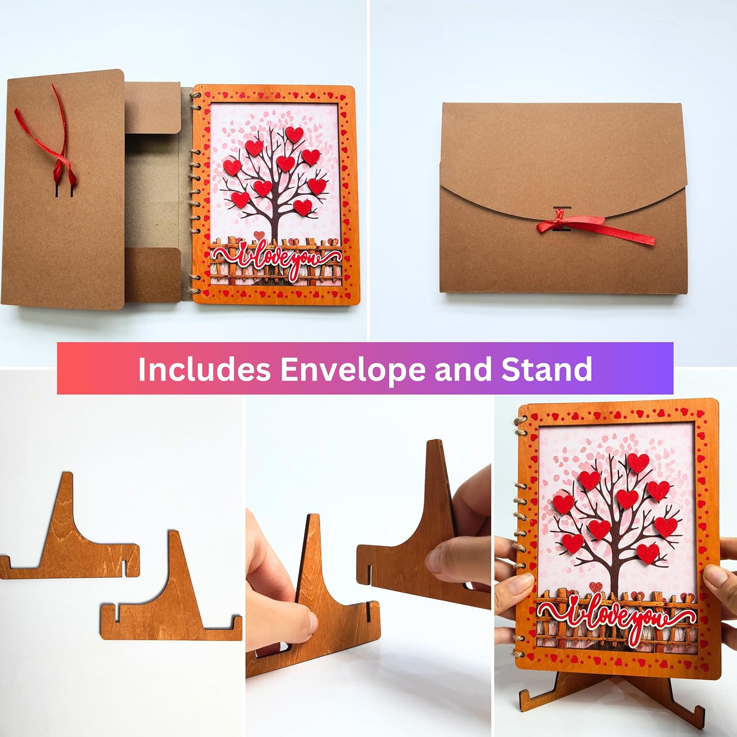 - Wooden Valentines Day Card, Tree Of Heart Valentines Card For Adults, Wood Valentines Day Card For Husband, Wife, 6X8 In Valentines Day Card For Him, Her, Valentines Card For Boyfriend