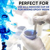 [400 Pack - 1Oz] Epoxy Resin Mixing/Medicine Cups With 100 Bonus Mixing Sticks For Mixing Paint, Stain, Epoxy, And Resin - 1 Ounce (30Ml) Graduated Plastic Cups (4 Sleeves) -
