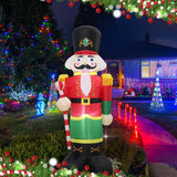 Christmas Inflatable Nutcracker Giant Lighted Interior Inflatable Christmas Decoration With Built In Fan And Anchor Rope