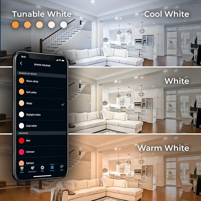 Color Changing A19 Smart LED Light Bulb 800LM 60W Equivalent WiFi Alexa Compatible 2.4GHz
