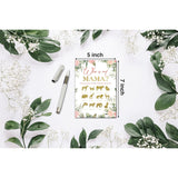 Baby Shower Games For Boys Or Girls - Who Is My Mama Baby Shower Game - Floral Greenery Gender Reveal Party/Baby Bump Party Supplies Activities - Pack Of 30 Game Cards(A03)