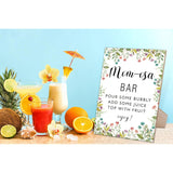Mom-Osa Bar Garden Theme Baby Shower Sign,Wooden Game Sign With Stand,Baby Shower Decoration,Baby Shower Welcome Sign,Bar Decoration,Party Favors Supplies,Gender Reveal Decoration Ideas-16