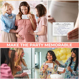 Baby Shower Advice Cards For Parents To Be - Advice For New Parents Baby Shower Decorations Girl, Advices And Wishes For Baby Cards Box Fun Game Ideas