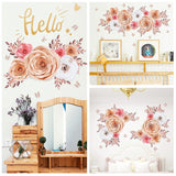 Paper Flowers Decorations For Wall, Large 3D Artificial Fake Flower Wall Decor Baby Girl Boy Nursery Room, Bridal Shower, Wedding Centerpiece, Party Backdrop