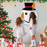 Pin The Nose On The Snowman Games With 20 Pcs Nose Stickers, Large Christmas Snowman Games For Kids Christmas Party Decorations Christmas Party Games Supplies
